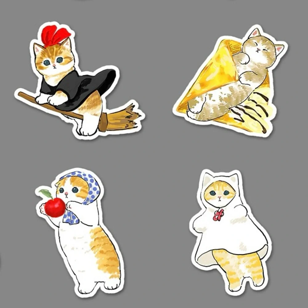 Charming Cat Sticker Collection - Multicolor